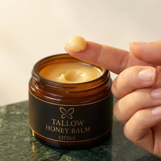 Organic Grass-Fed Beef Tallow With Raw Honey Balm